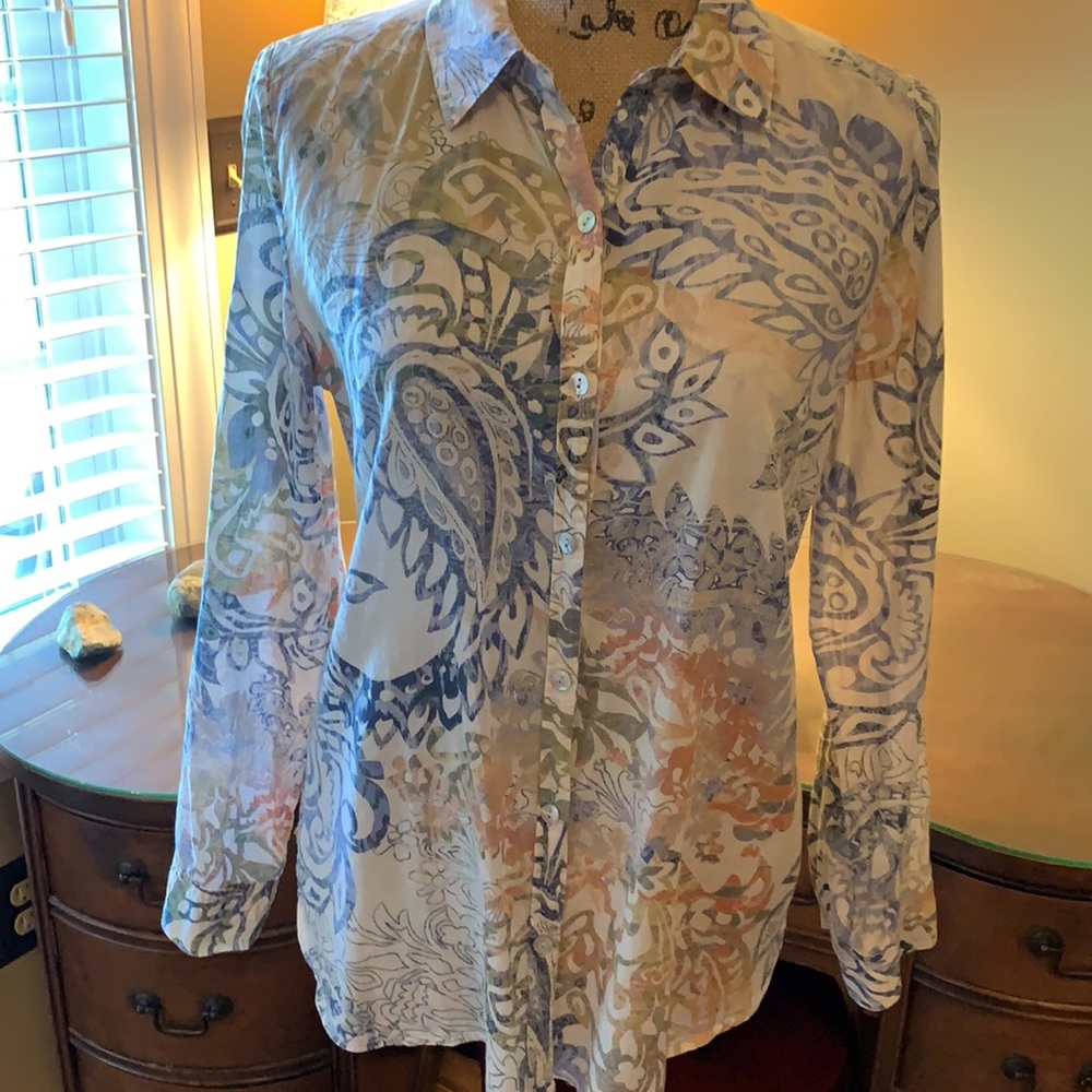 Chico’s button-down top, size 0